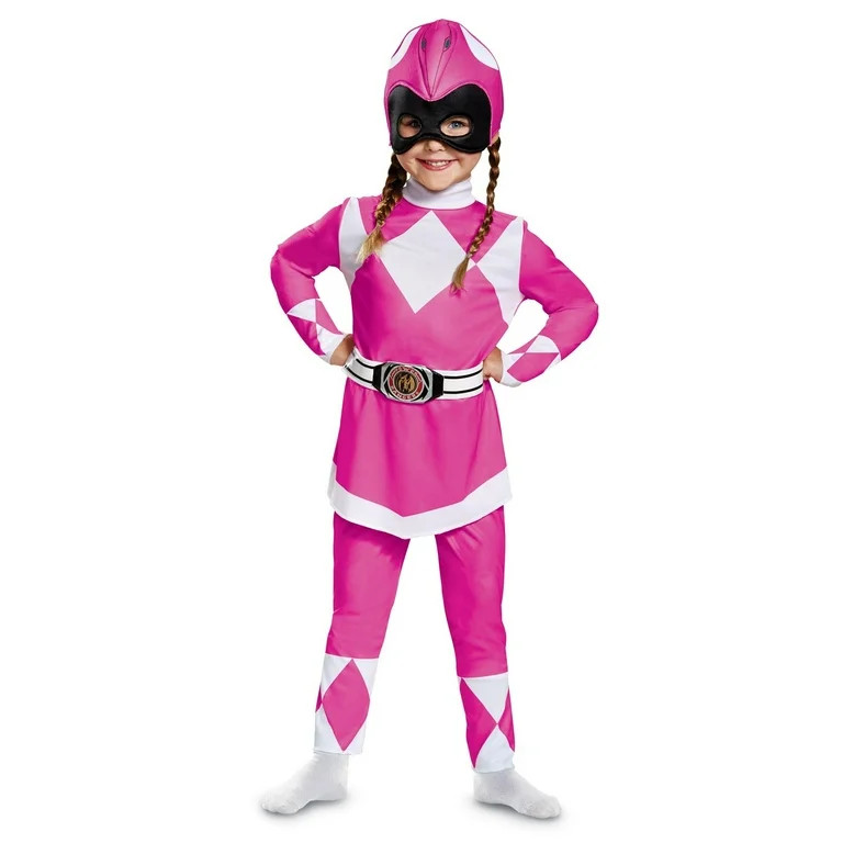 Girl's Pink Power Ranger Classic Toddler Halloween Costume - Walmart.com | Walmart (US)