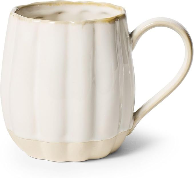 Sur La Table Reactive Glaze Pumpkin Figural Mug, White | Amazon (US)