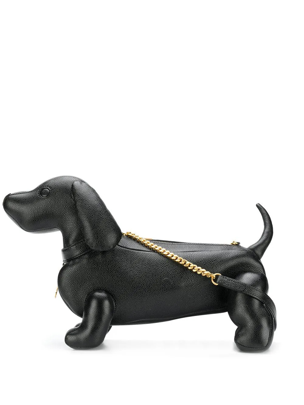 Thom Browne Hector Leather Shoulder Bag | Black | FARFETCH JO | Farfetch Global