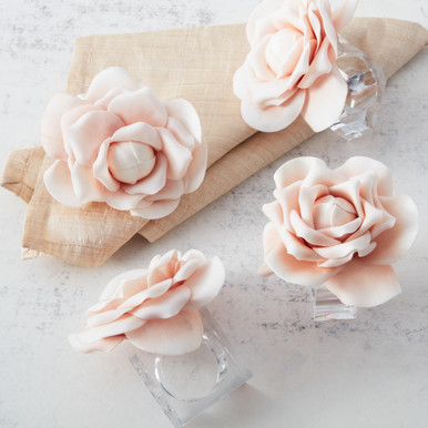 Village Flower Napkin Ring - Set Of 4 | Z Gallerie