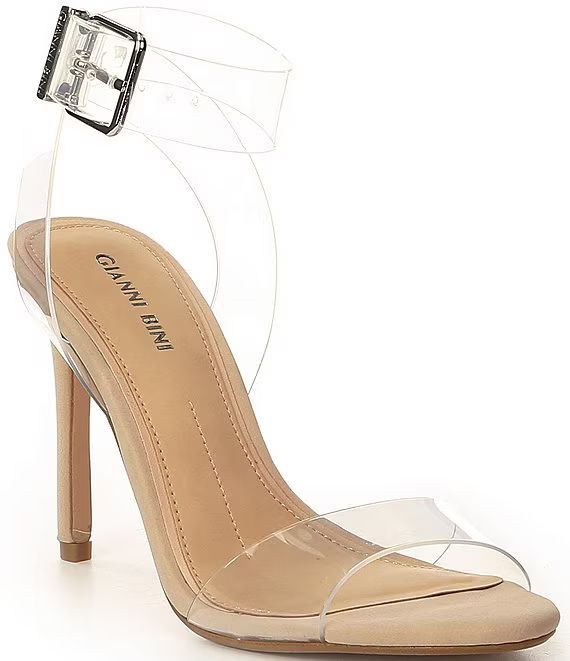 Gianni Bini Martiinne Clear Strappy Sandals | Dillard's | Dillards