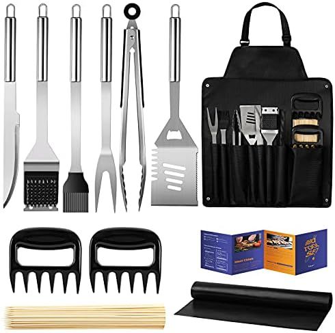 Veken BBQ Grill Accessories, Stainless Steel BBQ Tools Set for Men & Women Grilling Utensils Acce... | Amazon (US)