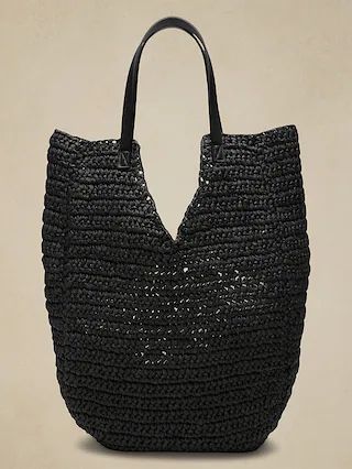 Modern Straw Tote | Banana Republic Factory