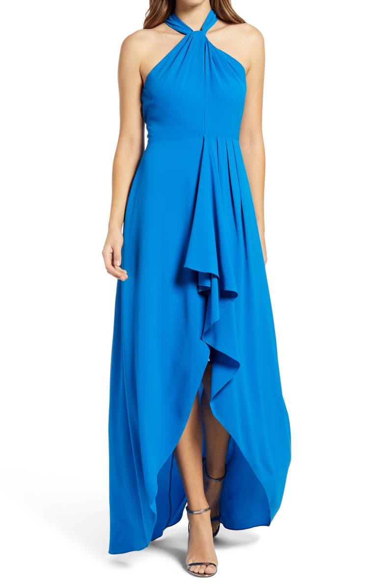 Mark + James Badgley Mischka Reo Halter Neck Georgette Maxi Dress | Nordstrom | Nordstrom