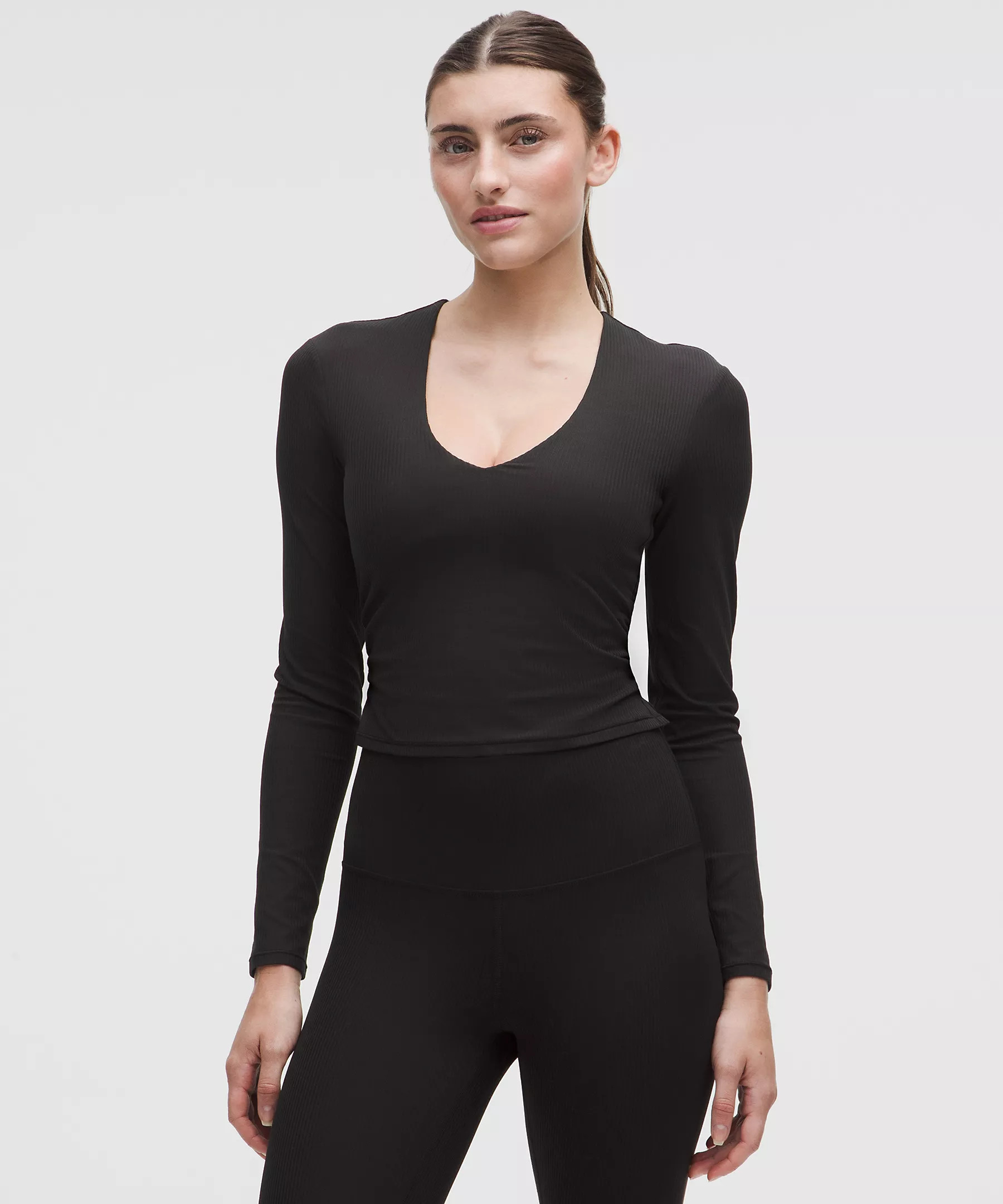 All It Takes Ribbed Nulu V-Neck Long-Sleeve Shirt | Lululemon (US)