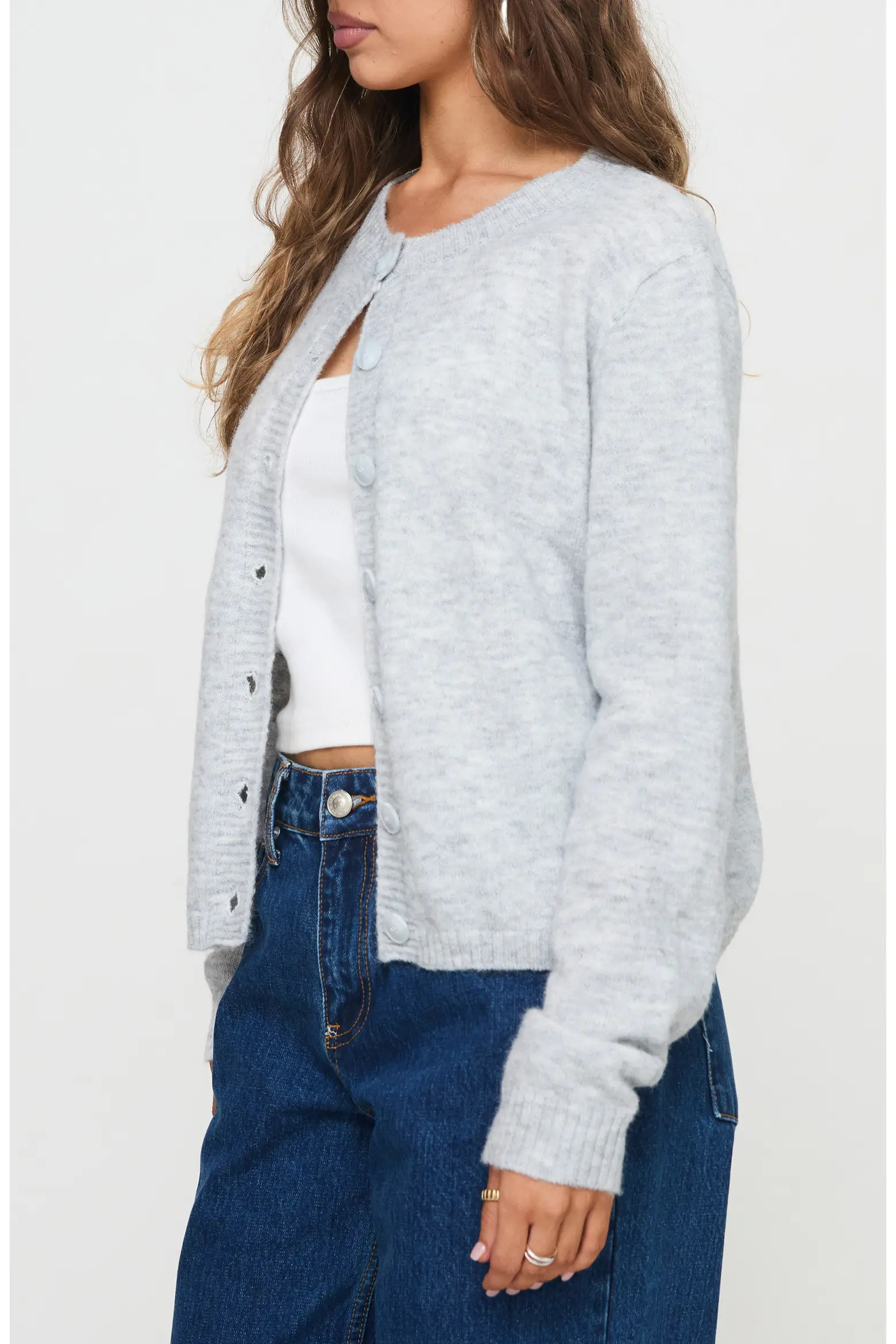 Princess Polly Denmark Crewneck Cardigan (Women) | Nordstrom | Nordstrom