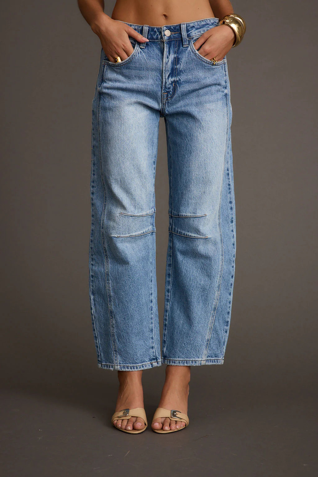 Muse Barrel Denim Jeans | 12th Tribe