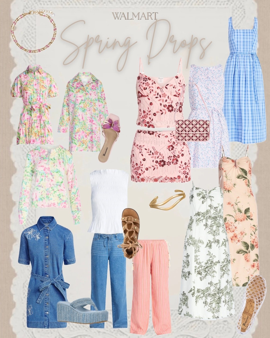 The new spring arrivals from Walmart are officially here, and they are everything! ✨ 

From pastel floral prints and matching sets to effortless denim dresses and the perfect sandals, these pieces look so high-end without the designer price tag.

Whether you’re heading to a weekend brunch, packing for a vacation, or just updating your everyday wardrobe, these budget-friendly finds have you covered.

#LTKdayinmylife #LTKootd #LTKgrwm