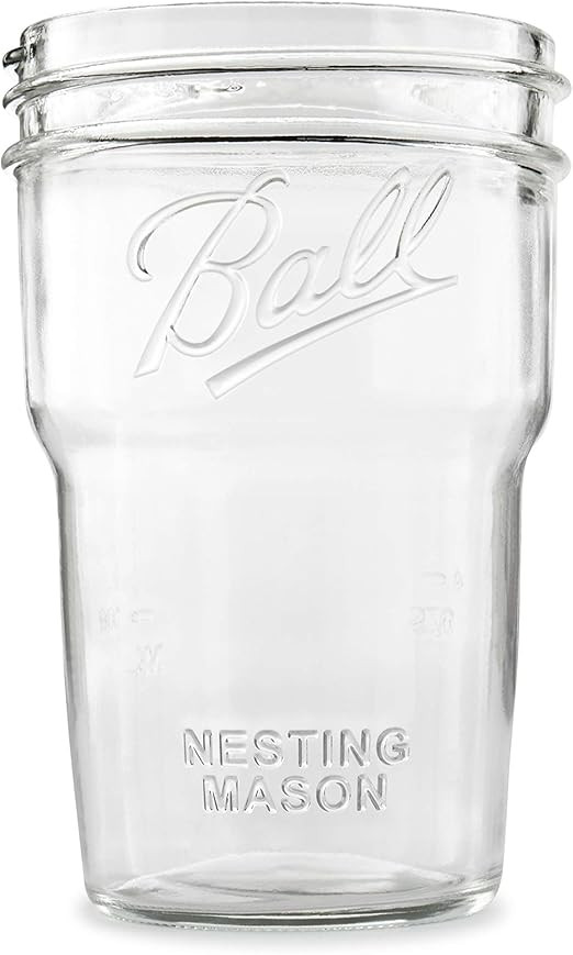 Ball Nesting Mason Jar Set, Wide Mouth, Pint, 12-Pack | Amazon (US)
