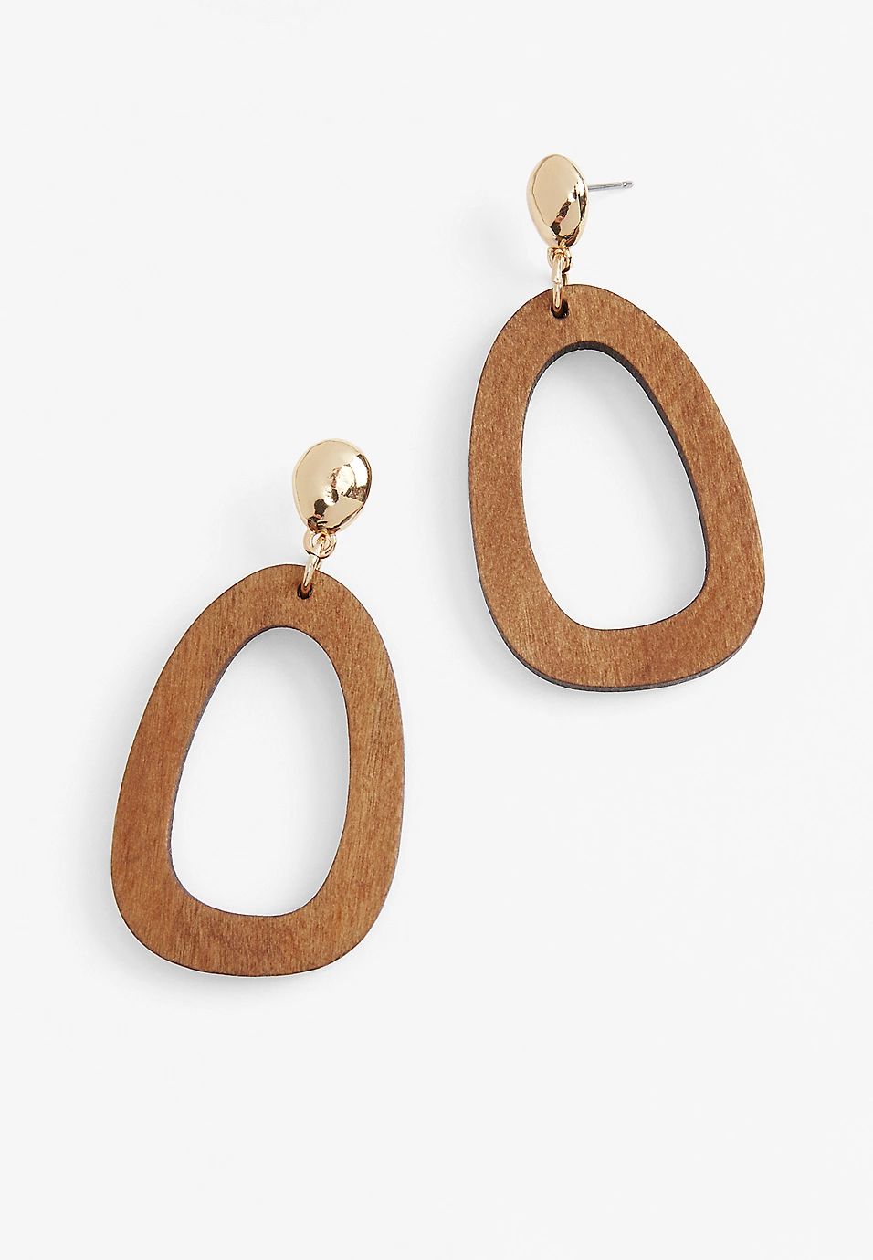 Wooden Drop Earrings | Maurices