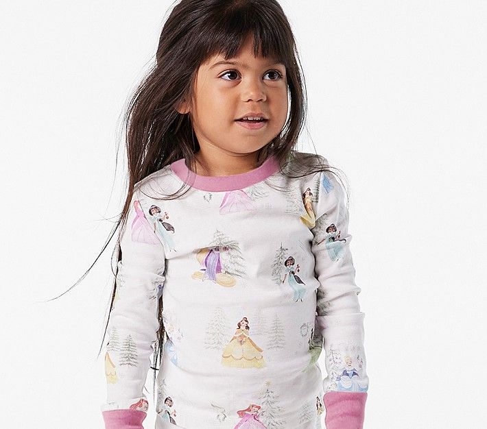 Disney Princess Holiday Organic Pajama Set | Pottery Barn Kids