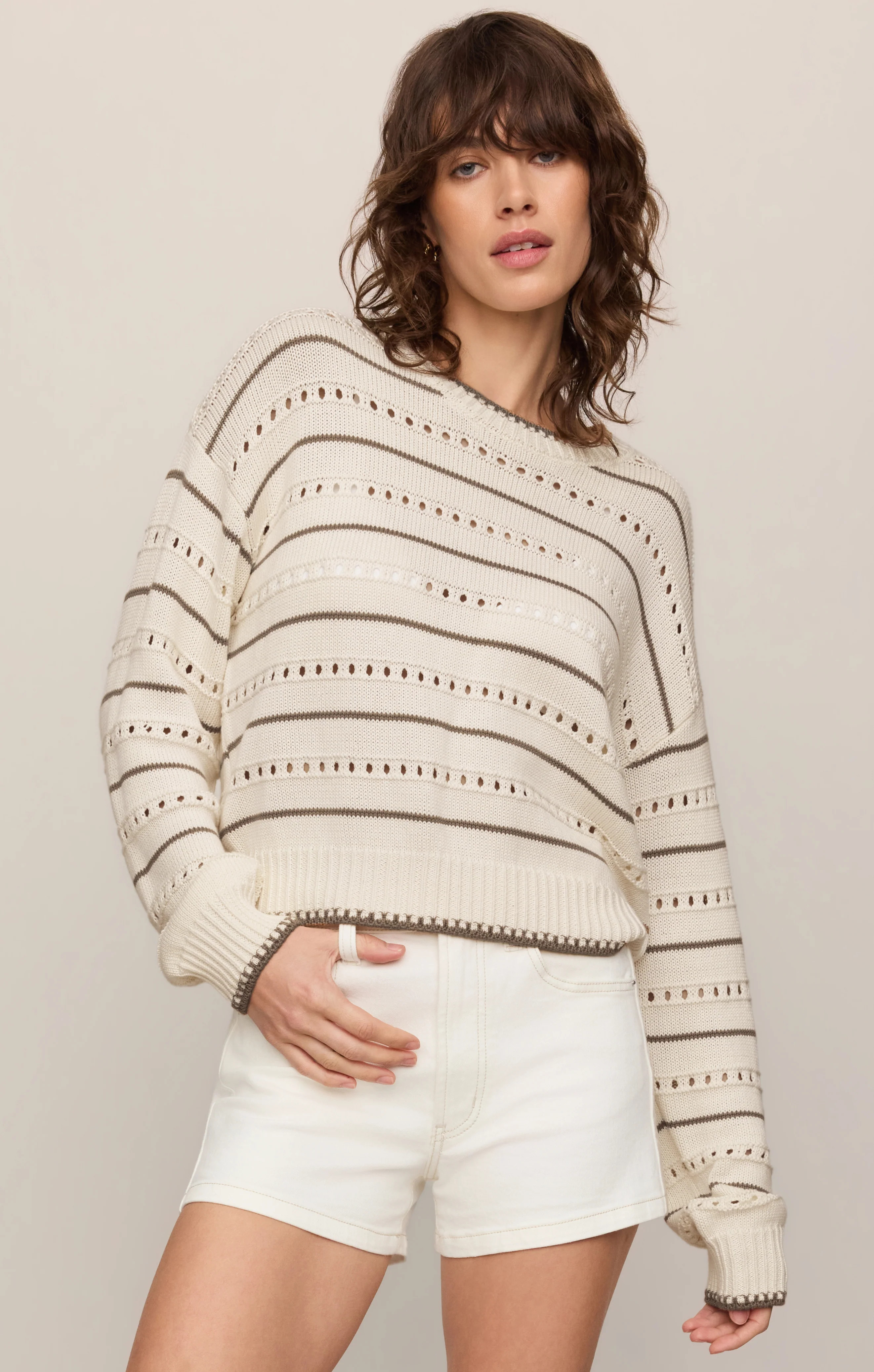 Darby Stripe Pointelle Sweater | Z Supply