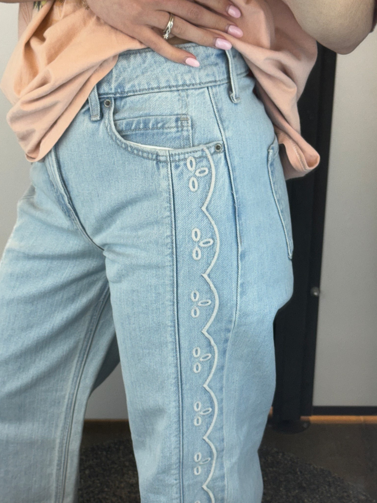 These jeans from Old Navy are everything!!!! ♥️ Wearing a size 2, they run true to size!
#LTKjeans #LTKOldNavy

#LTKSeasonal #LTKSaleAlert #LTKSpringSale
