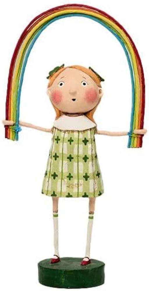 Lori Mitchell St. Patrick's Day Rainbow Bright Irish Girl with Rainbow Figurine 17293, 7 Inches, ... | Amazon (US)