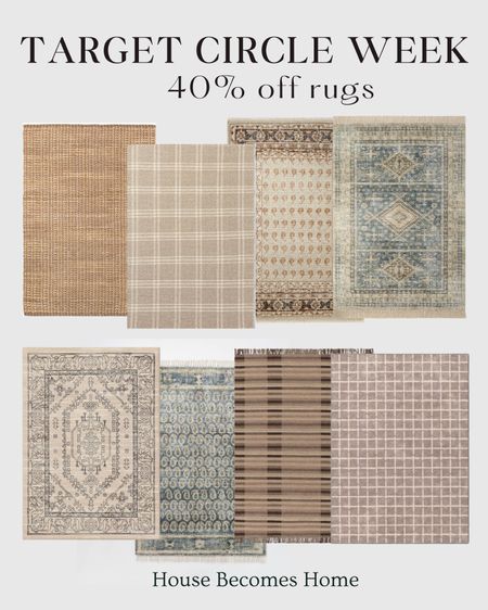 Target circle week! 40% off rugs! 

#LTKsalealert #LTKhome #LTKxTarget