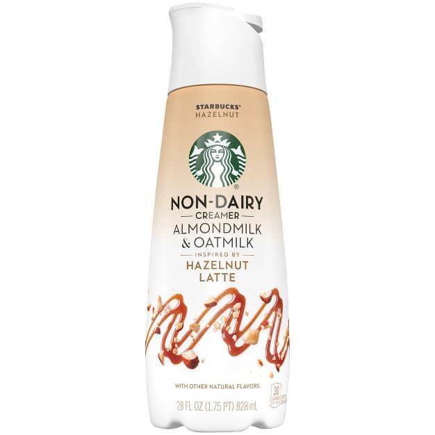 Starbucks Almond Milk and Oat Milk Hazelnut Latte Coffee Creamer - 28 fl oz | Target