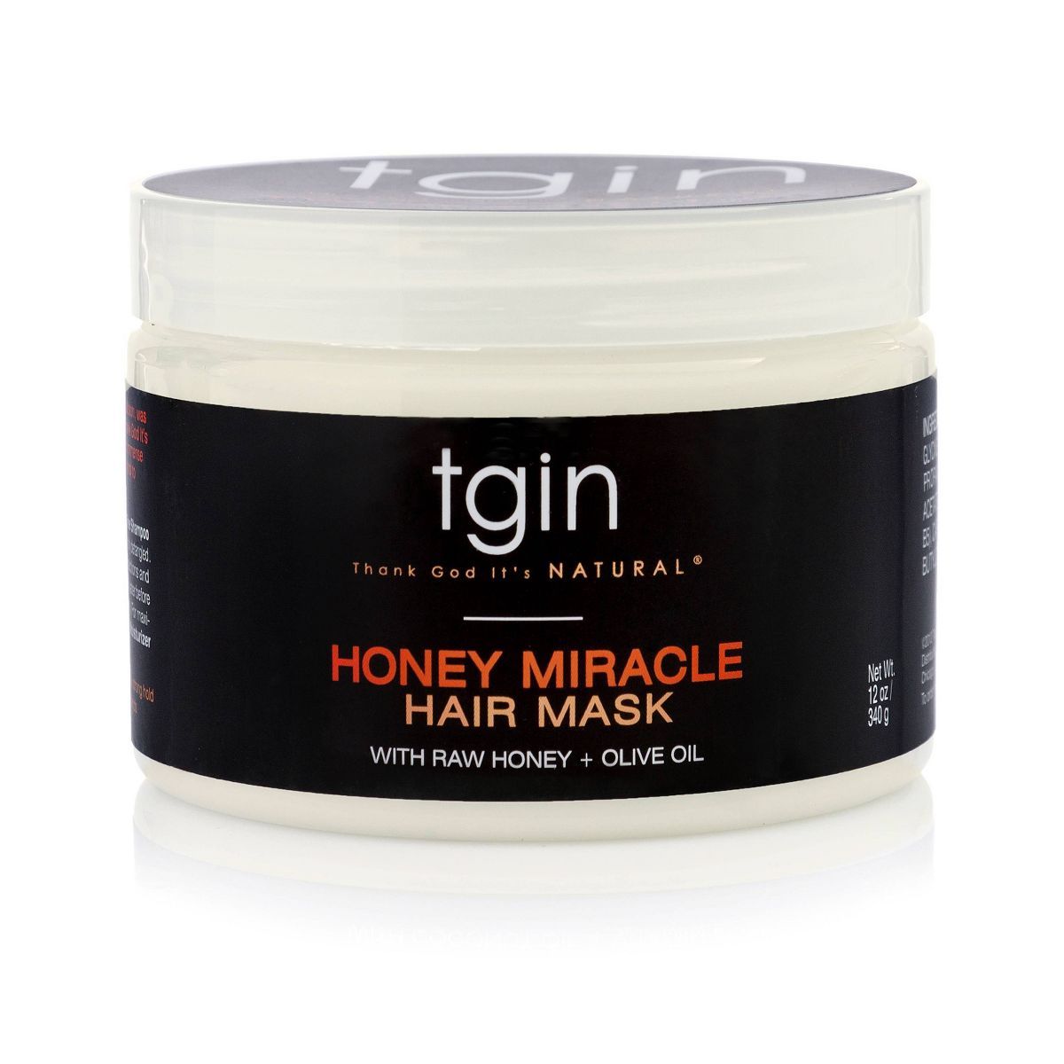 TGIN Honey Miracle Hair Mask with Raw Honey + Olive Oil Deep Conditioner - 12oz | Target