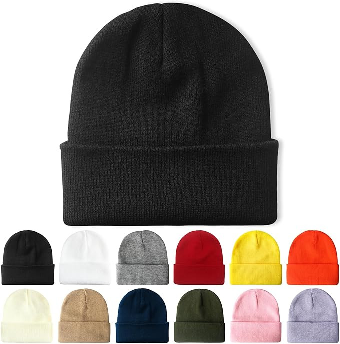 PFFY Beanie for Men and Women Unisex Knit Winter Beanies Hats | Amazon (US)