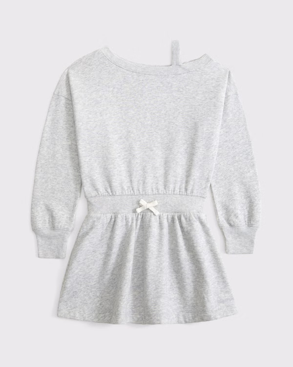 girls long-sleeve off-the-shoulder mini dress | girls mix & match sets | Abercrombie.com | Abercrombie & Fitch (US)