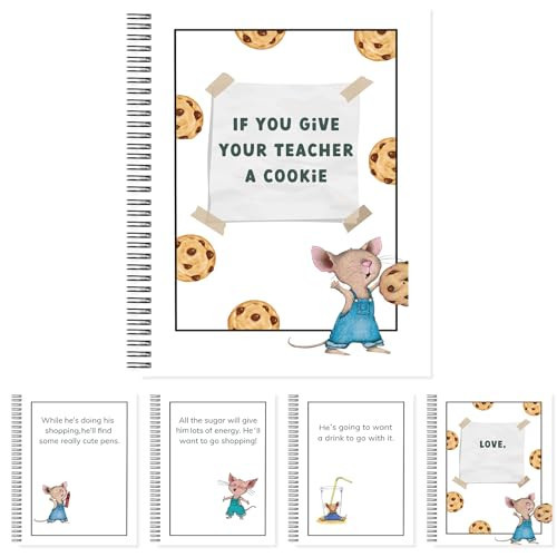 rubeonly If You Give a Teacher a Cookie Book Gift for Him– Male Teacher Appreciation Gifts, Thoughtful Thank You Book for Teachers Day, Best Teacher Ever Gift | Amazon (US)