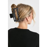 boohoo Women's Large Square Claw Clip in Black | Boohoo.com (UK & IE)