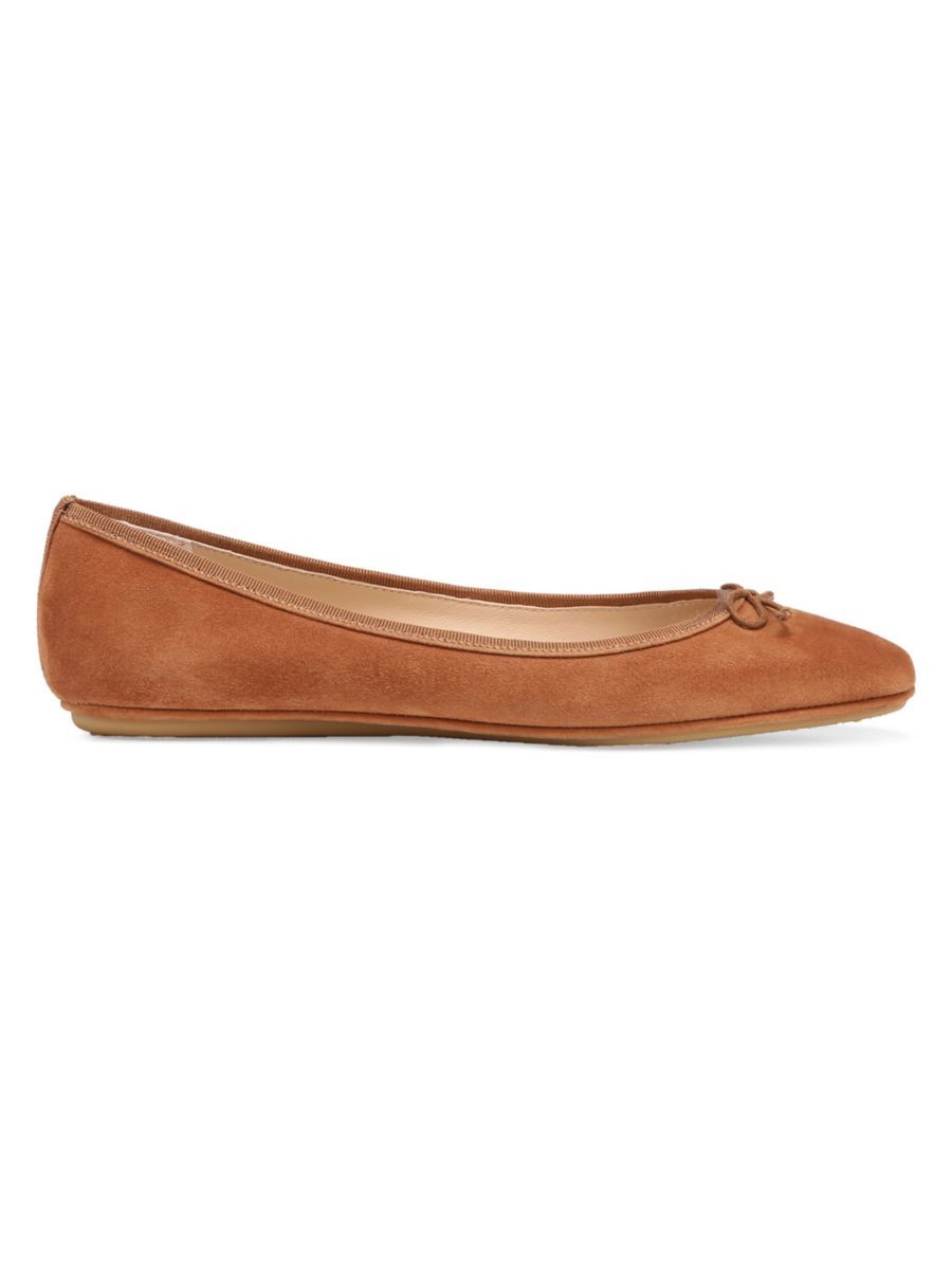 Shop Veronica Beard Beatrix Suede Ballet Flats | Saks Fifth Avenue | Saks Fifth Avenue