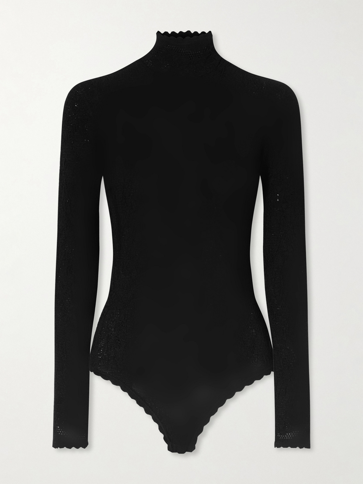 Givenchy - Open-back Lace Turtleneck Bodysuit - Black | NET-A-PORTER (US)