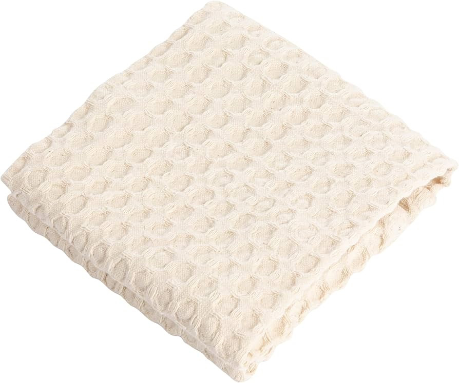 Bloomingville Cotton Waffle Weave, Cream Tea Towel, Ivory | Amazon (US)