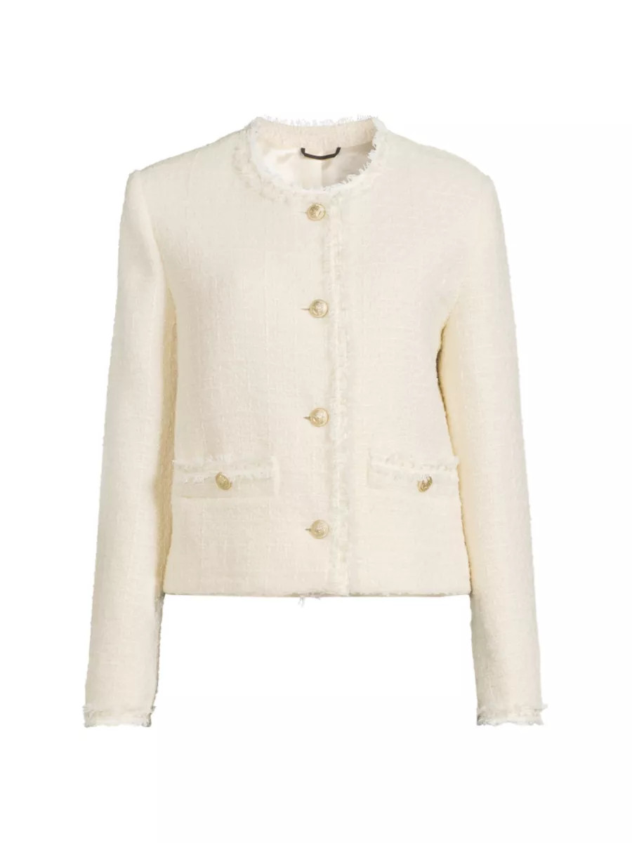 Balia Tweed Button-Down Jacket | Saks Fifth Avenue
