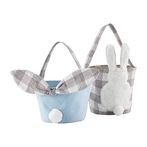Gingham Blue Easter Baskets | Amazon (US)