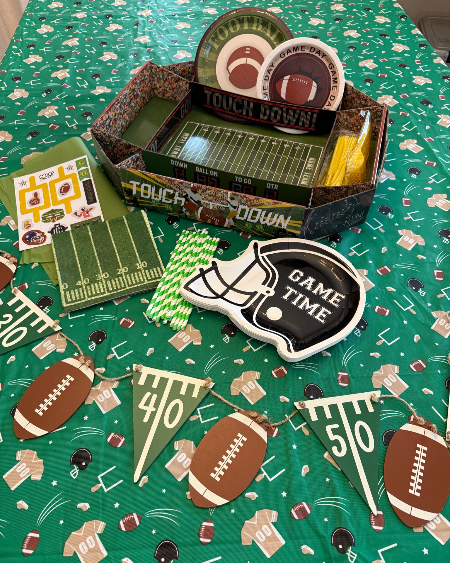 Super Bowl Sunday party decor! #Super Bowl #superbowlsunday #superbowldecor #footballdecor #football #gametime #Superbowl 

#LTKFamily #LTKSeasonal #LTKHome