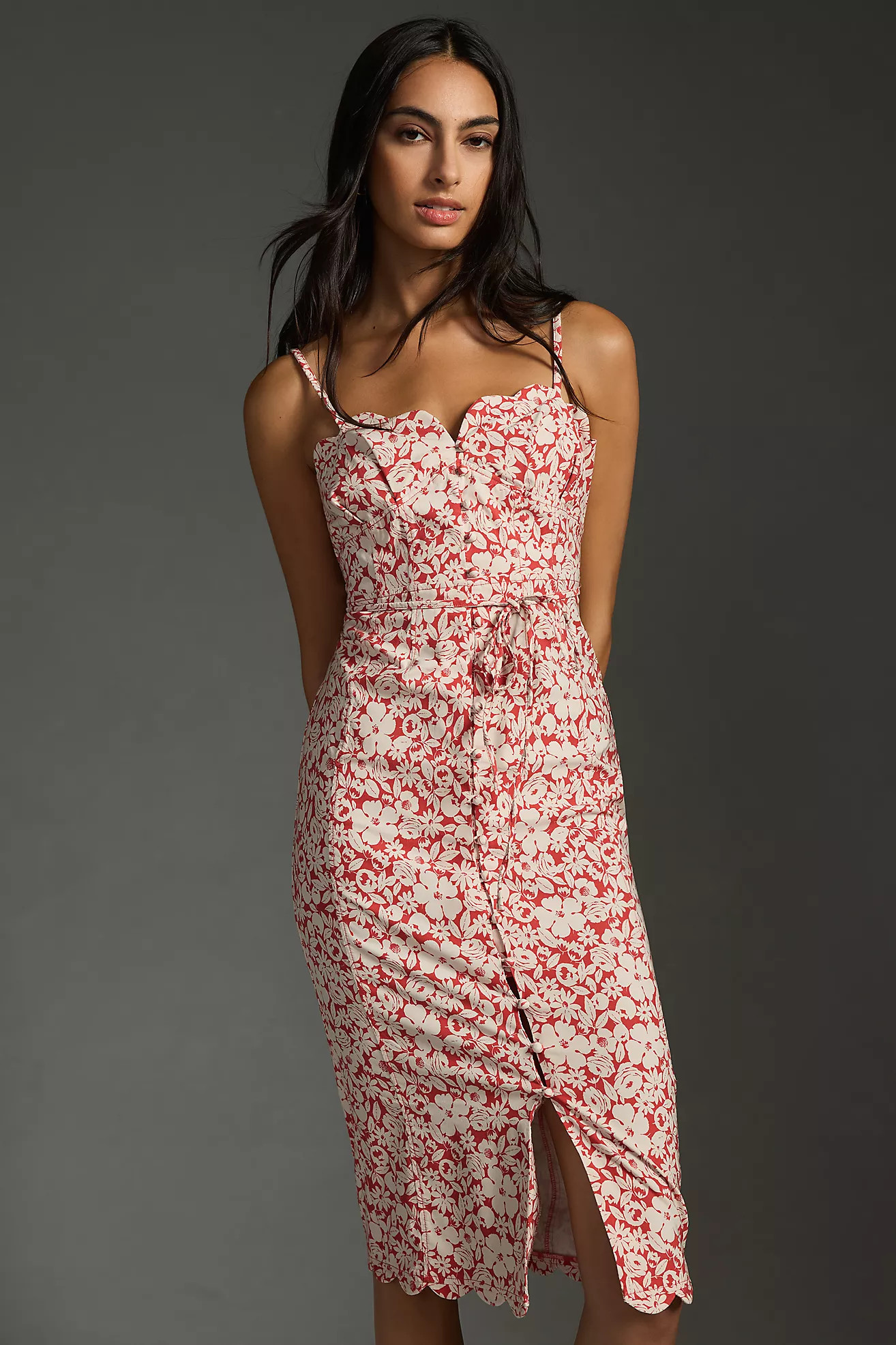 By Anthropologie Sweetheart Midi Dress | Anthropologie (US)