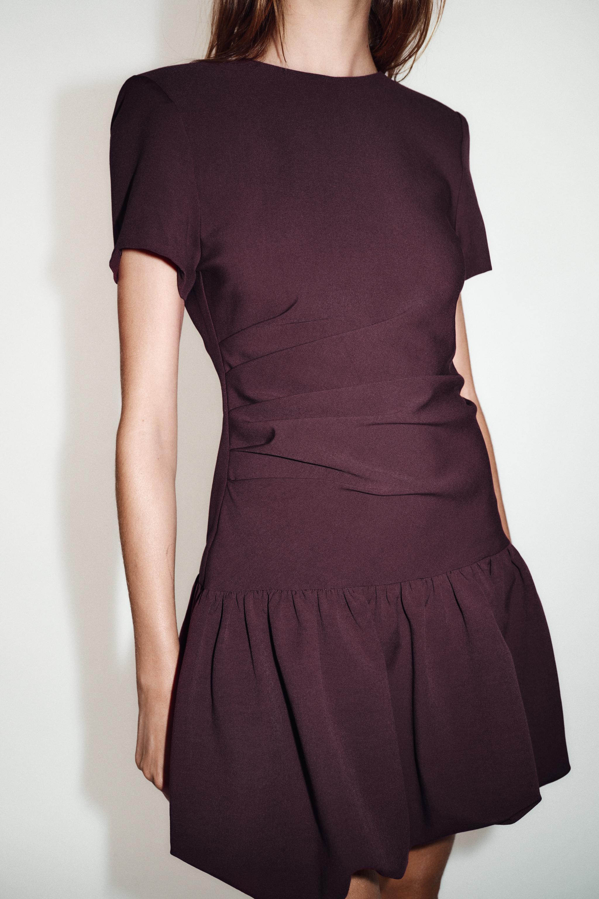 SHORT BALLOON DRESS | Zara UK