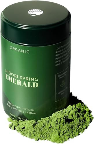Midori Spring Organic Authentic Japanese Ceremonial Matcha Powder Emerald, USDA Organic, Kosher, Vegan | Amazon (US)