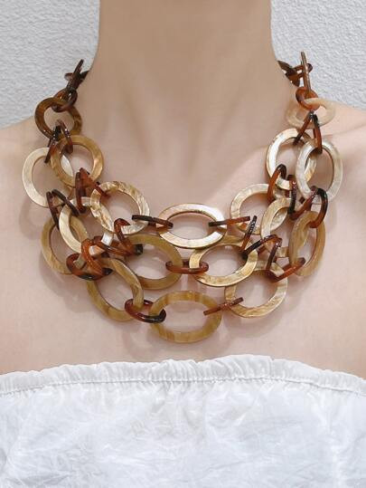 Minimalist Layered Chain Necklace | SHEIN