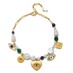 Divine Protection Statement Necklace | Sequin