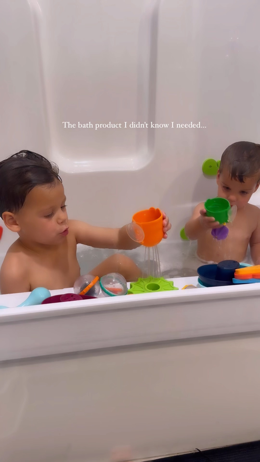 Why didn’t I buy this tub topper sooner. Seriously.. a game changer with bath time. Worth every penny. Goodbye water spills and soaked towels! 

#LTKkids #LTKbaby