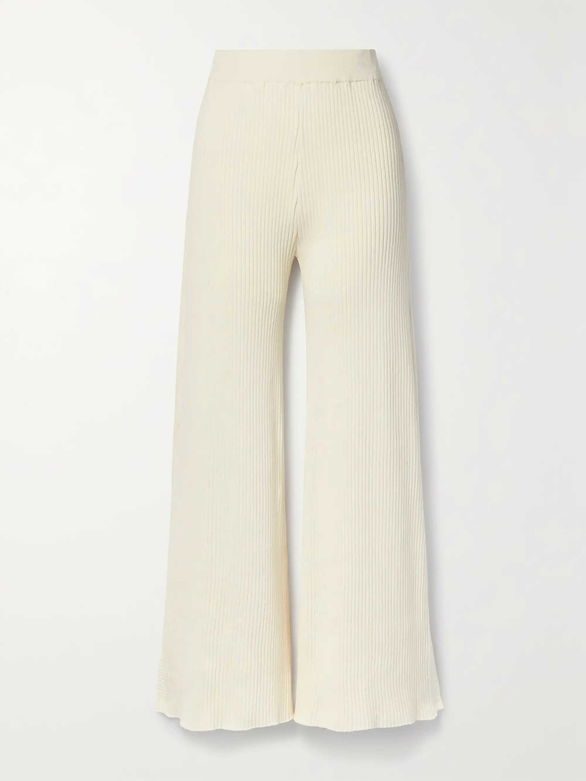 Jordan ribbed cotton wide-leg pants | NET-A-PORTER (US)