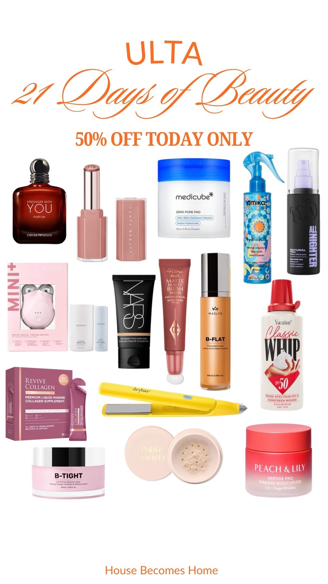 Ulta: 50% off today only!!




#LTKSaleAlert #LTKBeauty #LTKdayinmylife