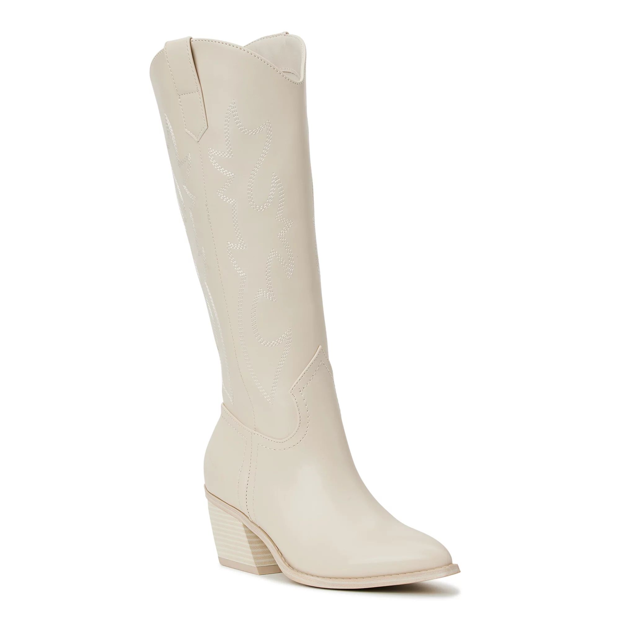 Madden NYC Women's Embroidered Tall Western Boots - Walmart.com | Walmart (US)