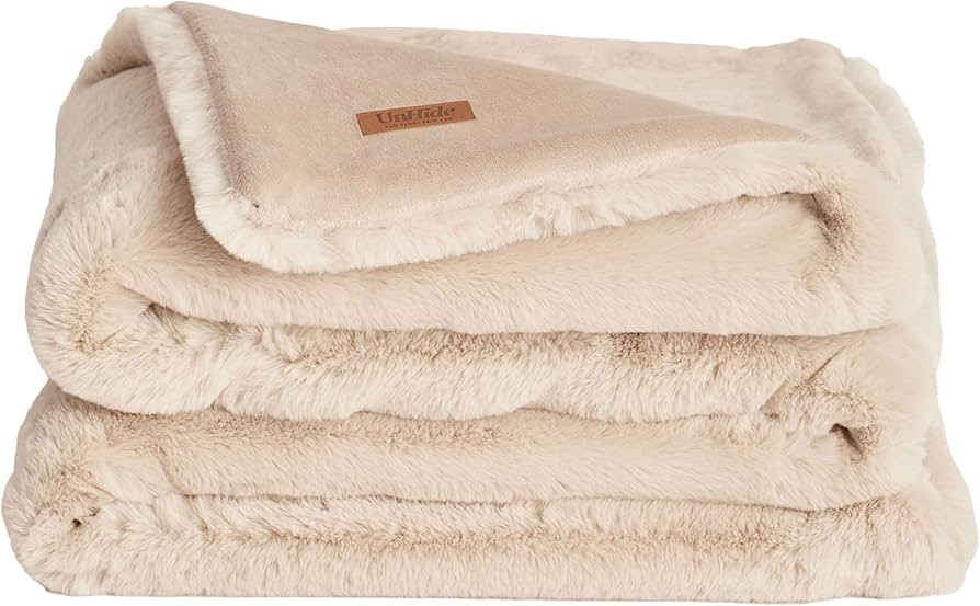 UnHide Marshmallow - Faux Fur Blanket - Heavy Weight, Extra Soft Blanket - Made from Recycled Mat... | Amazon (US)