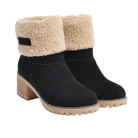 Black Boots for Women Women Shoes Outdoor Boots Boots for Women Women Boots Winter Boot for Women Women s | Walmart (US)