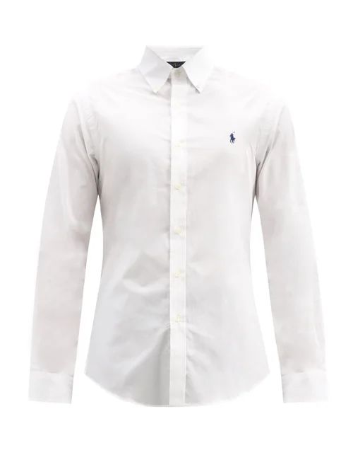Polo Ralph Lauren - Logo-embroidered Button-down Cotton Shirt - Mens - White | Matches (US)