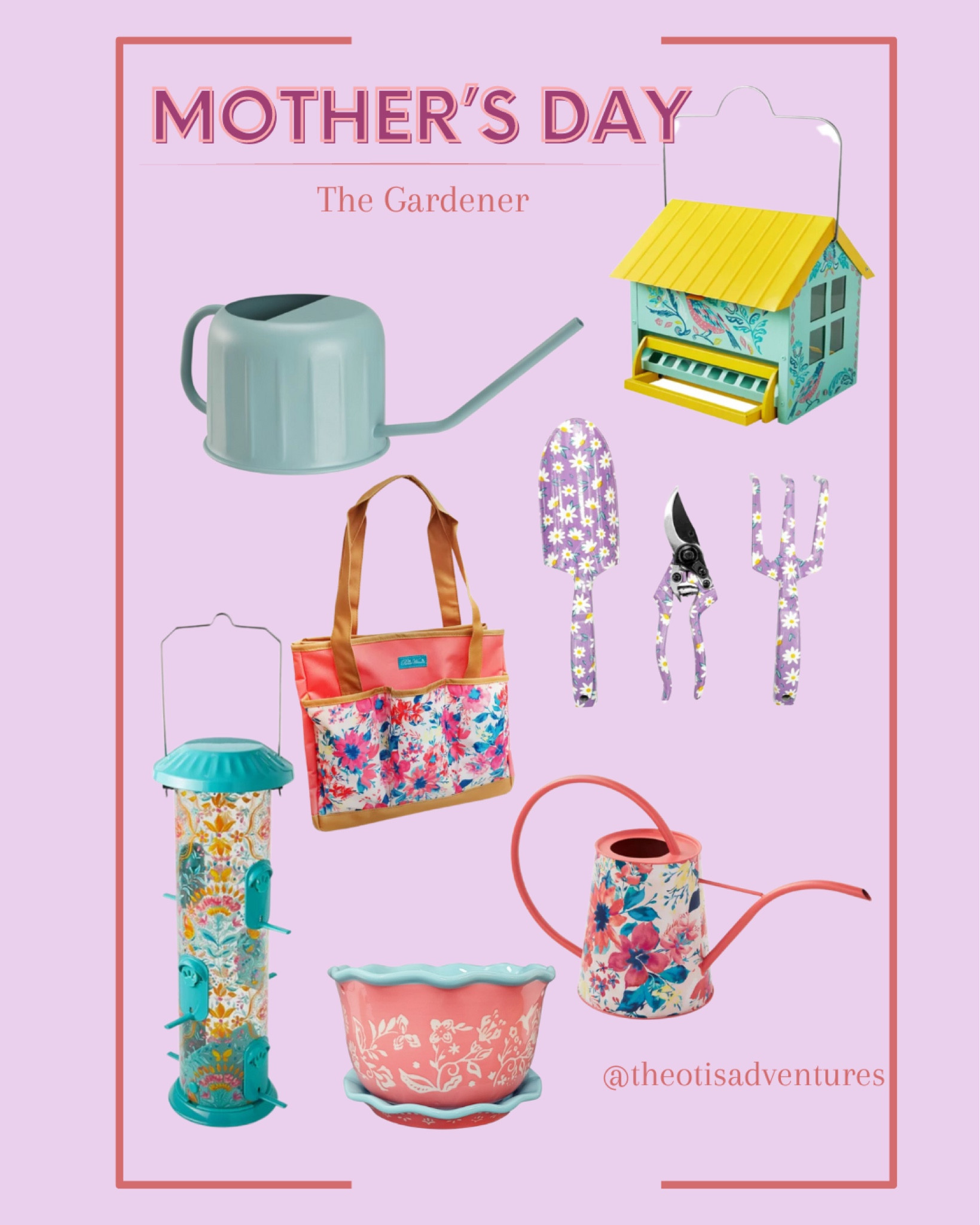 Mothers Day Gift Ideas for the mom who loves to garden. These gardening gifts are adorable. #birdfeeder #mothersdaygift #gardening #motherinlawgifts

#LTKGiftGuide #LTKFind #LTKSeasonal