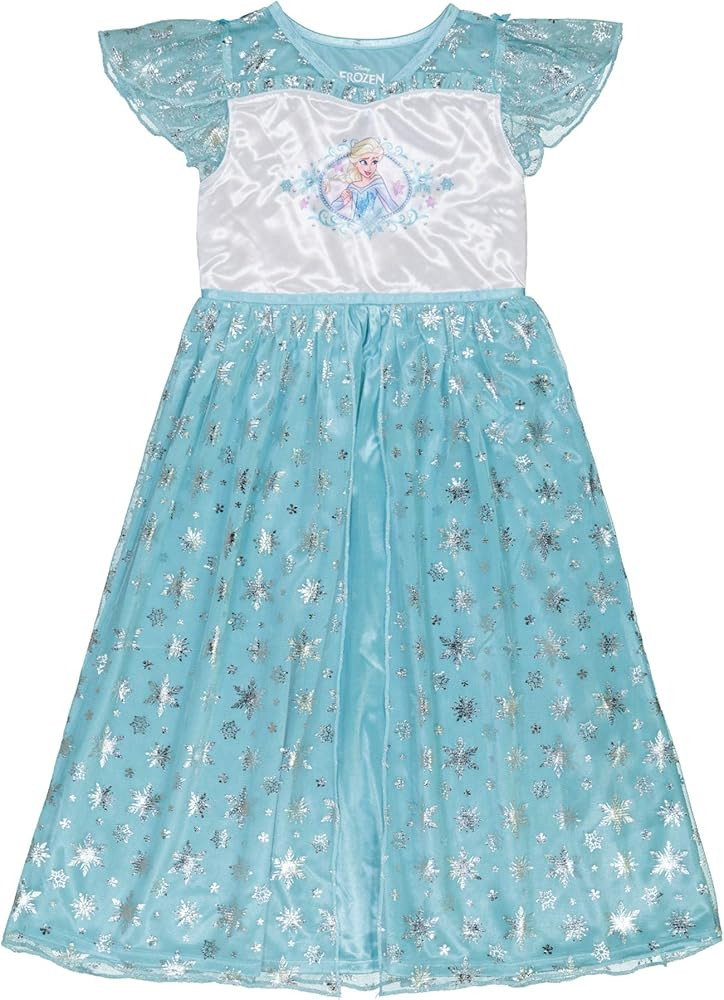 Disney Girls' Frozen Fantasy Gown Nightgown, ELSA IN BLUE 2, 6 | Amazon (US)