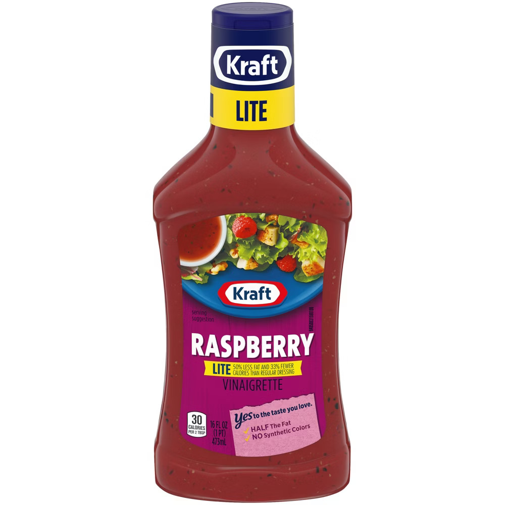 Kraft Light Raspberry Vinaigrette Salad Dressing 16oz | Target