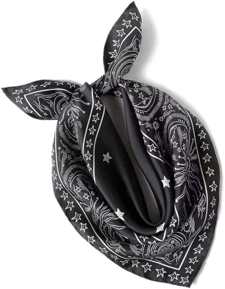 ANDANTINO 100% Mulberry Silk Scarf -21” Lightweight Square Neckerchief – Breathable Digital P... | Amazon (US)