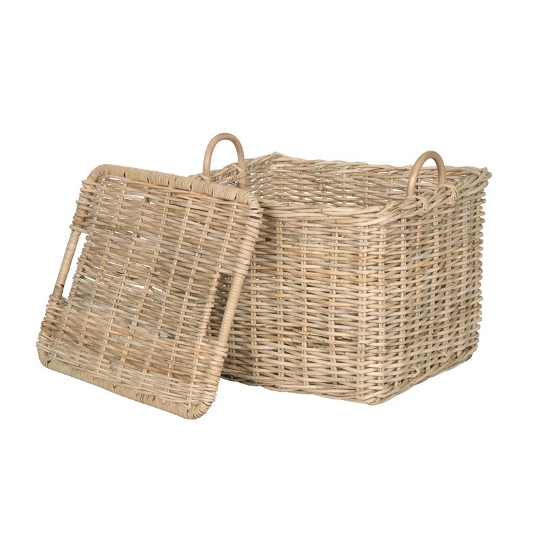 Rosecliff Heights Boyden Rattan Basket & Reviews | Wayfair | Wayfair North America