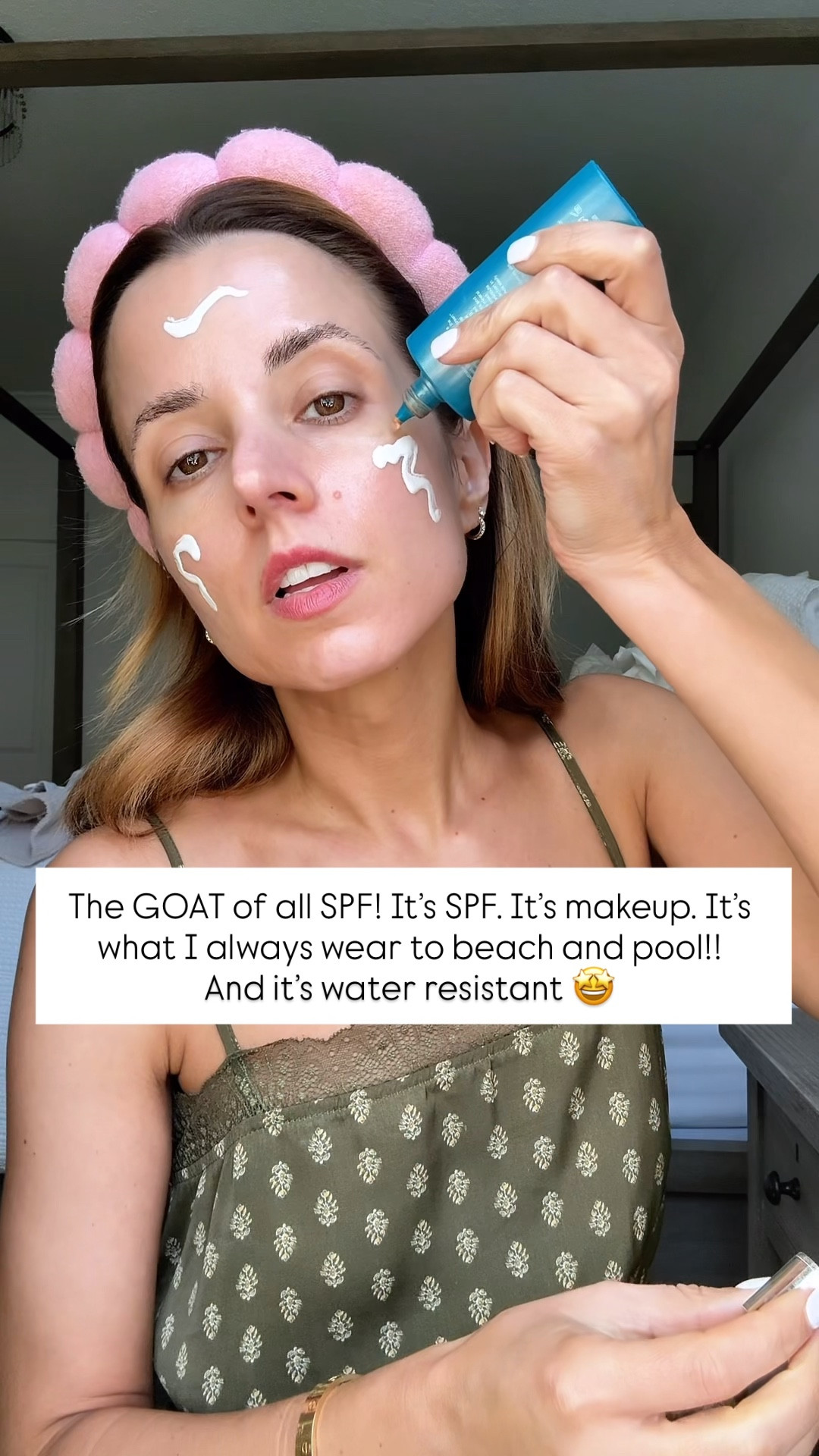 My doctor amended I wear this as a base, whether or not I apply additional make up. In the summertime, I typically will just wear this to the beach in the pool. The coverage is amazing. You can also layer a foundation over it. Colorscience SPF 50 Flex and bronzer! 

#LTKBeauty #LTKmorningroutine #LTKselfcare