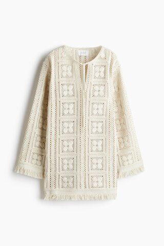 H & M - Tunikakleid im Häkellook - Weiß - Damen | H&M (DE, AT, CH, NL, FI)